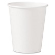 SOLO Single-Sided Poly Paper Hot Cups, 10 oz, White, #SCC370W 
