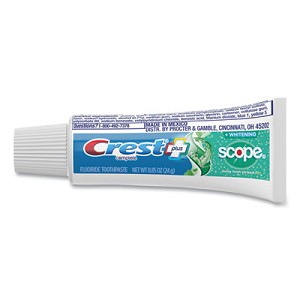 Crest Complete Whitening Toothpaste + Scope, Mint, 0.85 oz Tube 