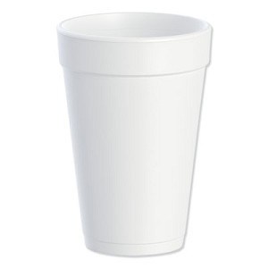 DCC12J16 DART Foam Drink Cups, 12 oz, White 