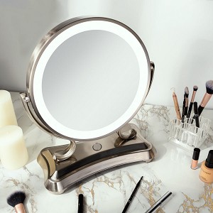 Glamour LED Lighted Makeup Mirror with Magnification 