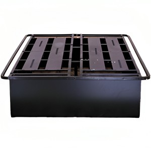 Metal platform beds as seen in choice hotels 